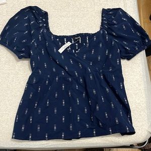 Madewell short sleeve blouse